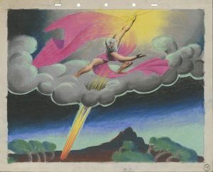 Fantasía, «La sinfonía pastoral» , 1940. Artista del estudio Disney. Estudio para la dirección de arte. Pastel y lápiz de color sobre papel. © Disney Enterprises Inc. Exposición en CaixaForum Madrid.
