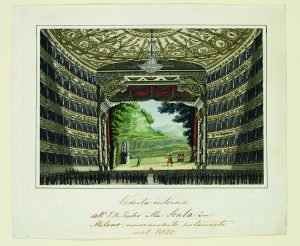Interior de la Scala de Milán, exposición en Caixa