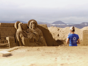 Belén de arena de Las Palmas de Gran Canaria